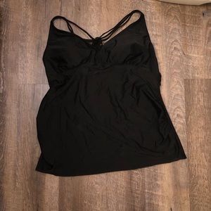 Black Liz Lange maternity tankini top